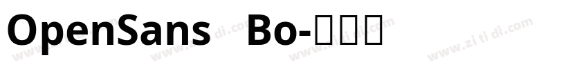 OpenSans   Bo字体转换